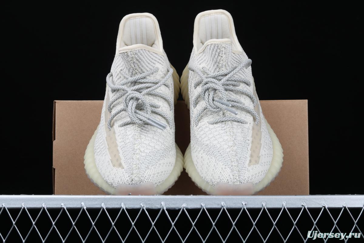 Adidas Yeezy 350 Boost V2 FV3254 Darth Coconut 350 second generation beard white hollowed-out star color