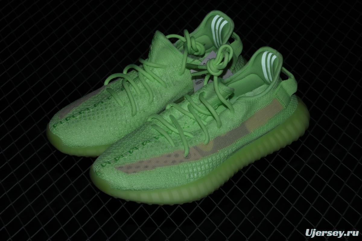 Adidas Yeezy 350 Boost V2 Gid EH5360 Darth Coconut 350 second generation luminous green color matching