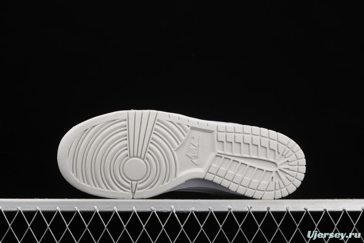 NIKE SB DUNK Low dunk series white light gray color matching low-side leisure sports skateboard shoes DD1503-103