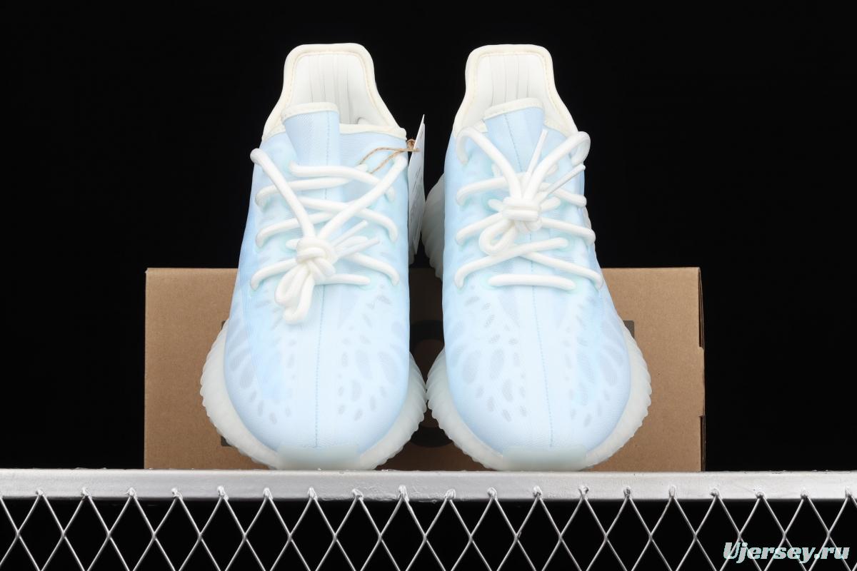Adidas Yeezy Boost 350V2 Lce Blue GW2869 Darth Coconut 350 second generation ice silk series ice crystal blue BASF popcorn