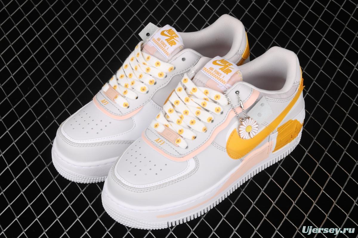 NIKE Air Force 1 ShAdidasow light weight heightened low-top 100-board shoes CQ9503-001