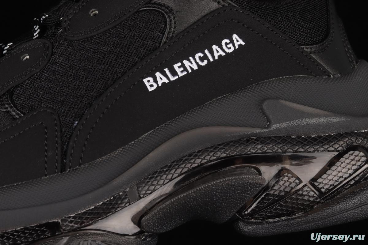 Balenciaga Triple S 3.0 full-combination nitrogen crystal outsole W2FB11000 for retro casual running shoes