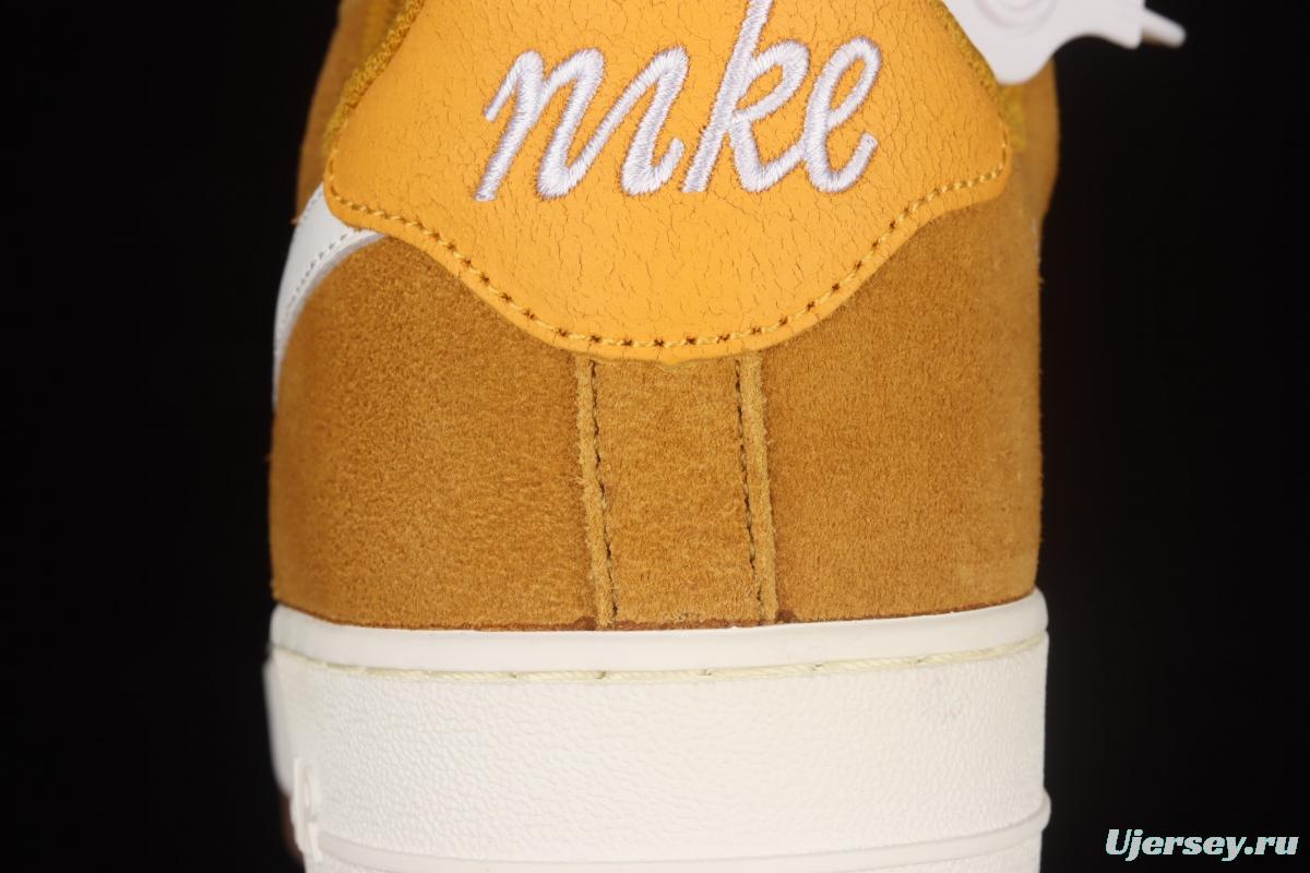 NIKE Air Force 1x07 Low sail leather spliced low-top casual board shoes DA8302-700
