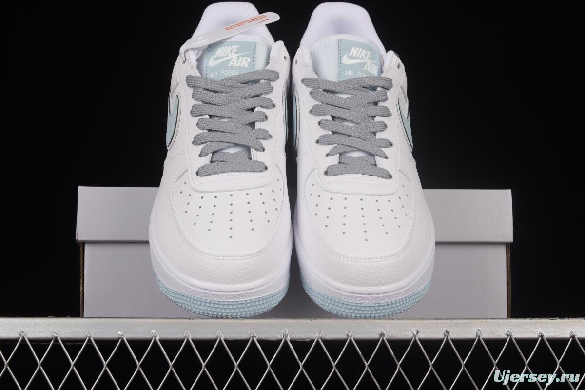 NIKE Air Force 1'07 Low SU19 White Blue 3M Reflective Low Top Casual Sneakers AQ2566-201