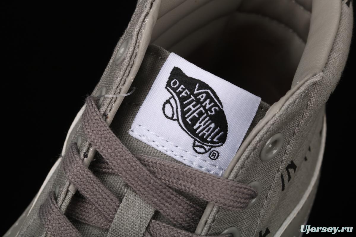 Vans Sk8-Hi Vlt Lx YaNIKEes Yankees co-branded high-top casual canvas shoes VN0A4CS5W43