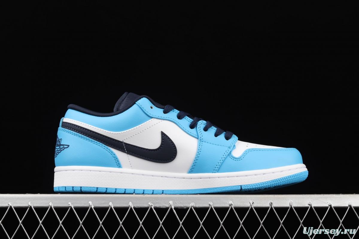 Air Jordan 1 Low North Carolina low-top cultural leisure sports shoes 553558-144