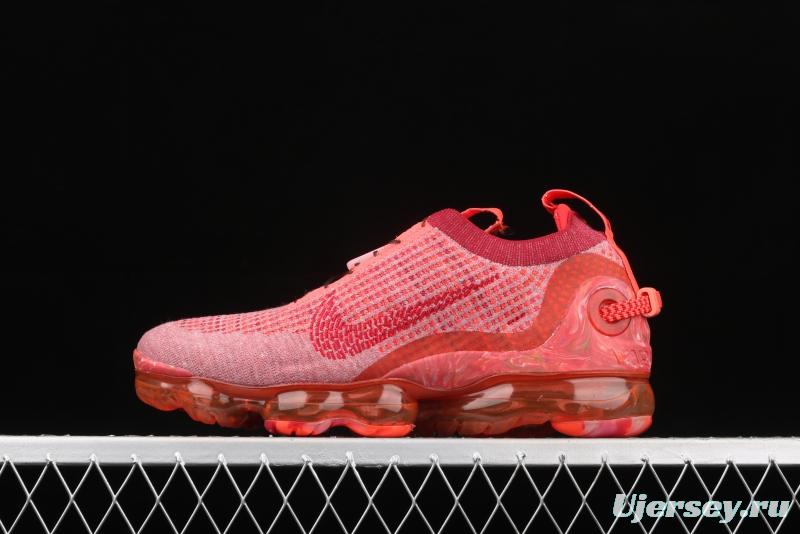 NIKE Air Vapormax 2020 Flyknit fly-woven fast lace full-palm air cushion jogging shoes CT1823-600