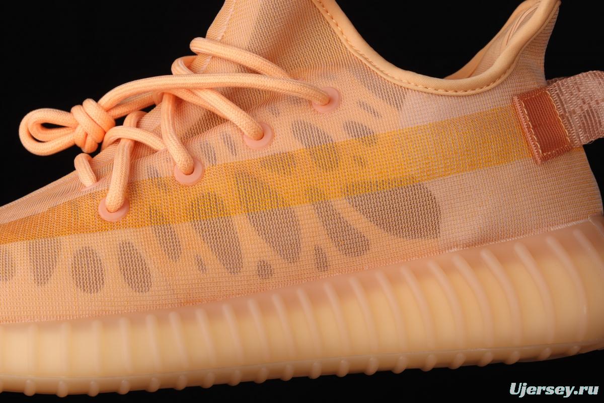 Adidas Yeezy Boost 350V2 Mono Mist GW2870 Darth Coconut 350 second generation ice silk series misty orange color BASF popcorn