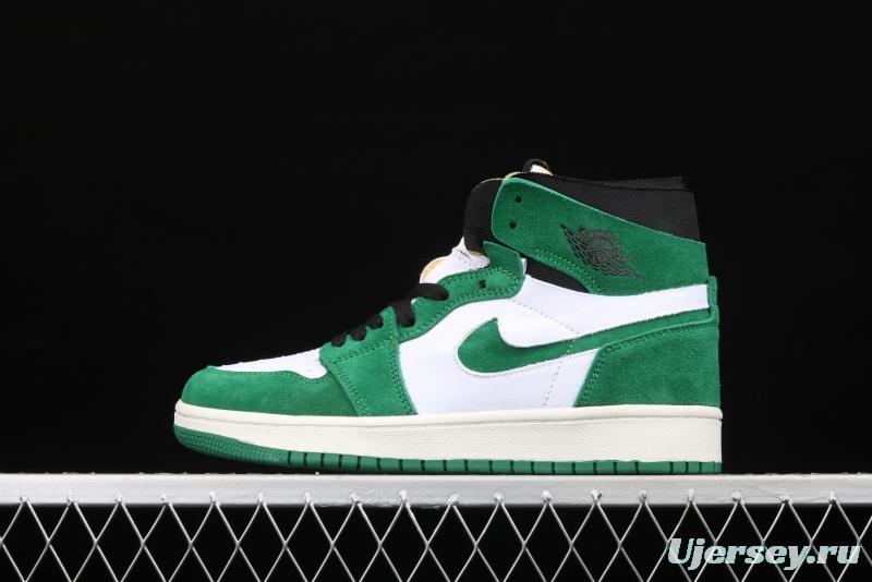 Air Jordan 1 Zoom CMFT StAdidasium Green white and green splicing CT0978-300