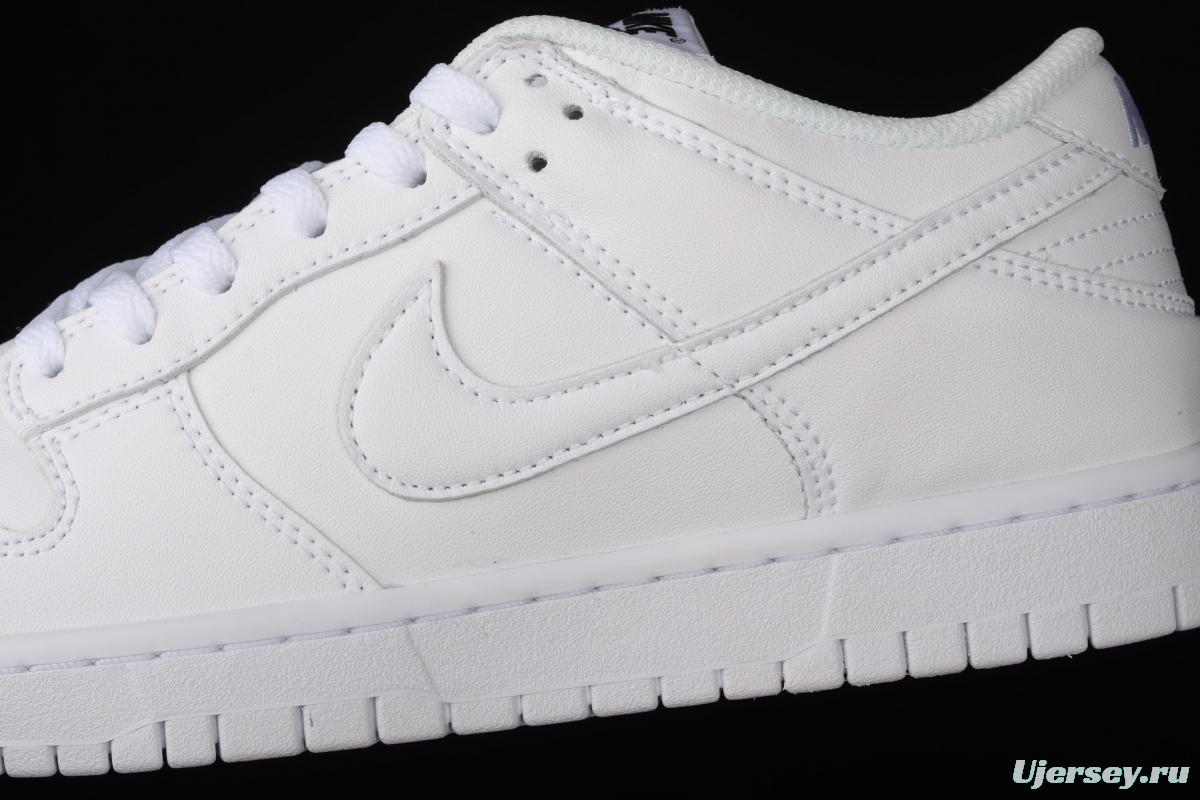 NIKE SB DUNK Low Prm pure white color SB buckle rebound fashion leisure board shoes DD1503-109