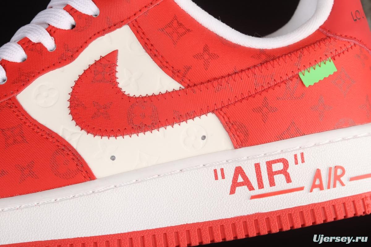 NIKE Air Force 1'07 Low LV printed leather low-top casual board shoes 241524-001