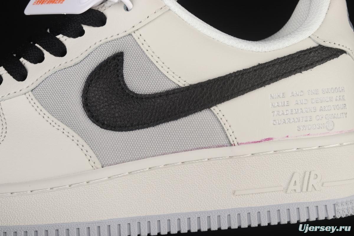 NIKE Air Force 11607 GORE-TEX Rice White Grey low-top Leisure Board shoes DO2760-206