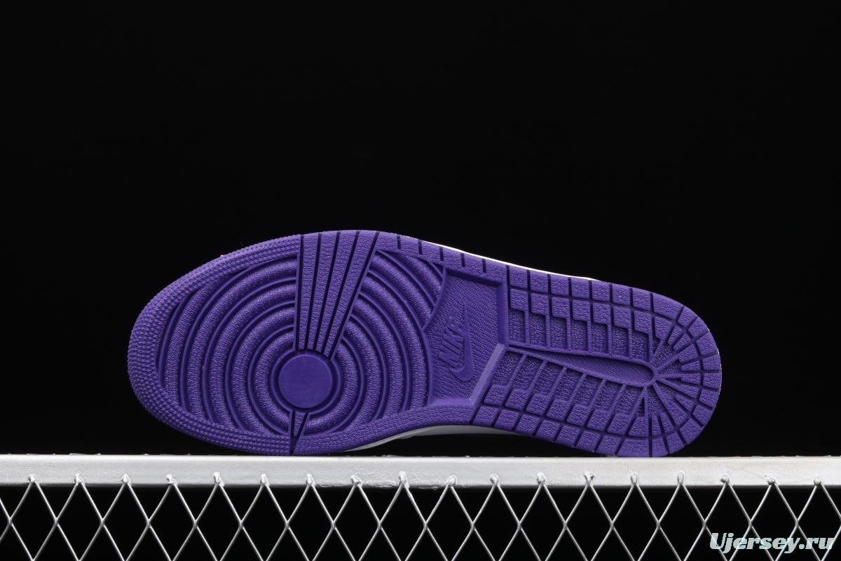 Air Jordan 1 High OG Court Purple White and Purple CD0461-151