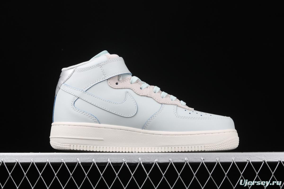 NIKE Air Force 1x 07 Lv8 Phantom Light Blue medium Bond Board shoes CJ9716-100 #