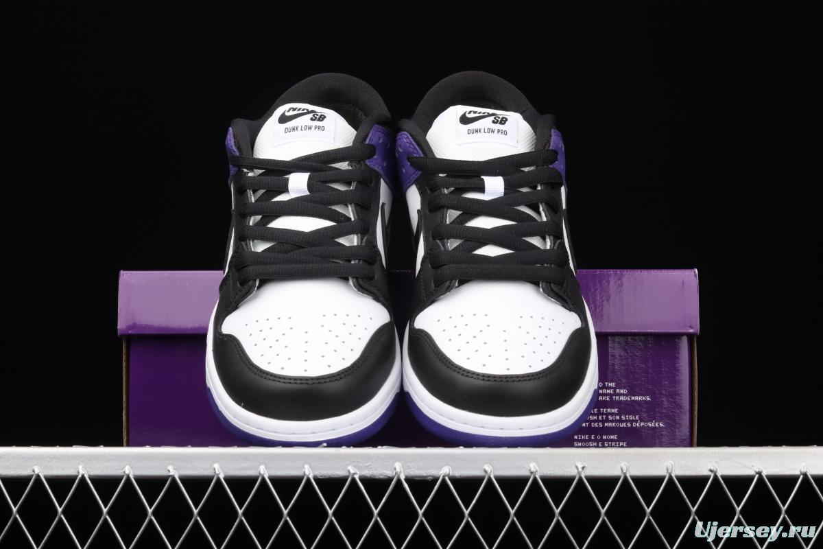 NIKE SB DUNK Low Court Purple black and purple North Carolina low-top leisure sports skateboard shoes BQ6817-500