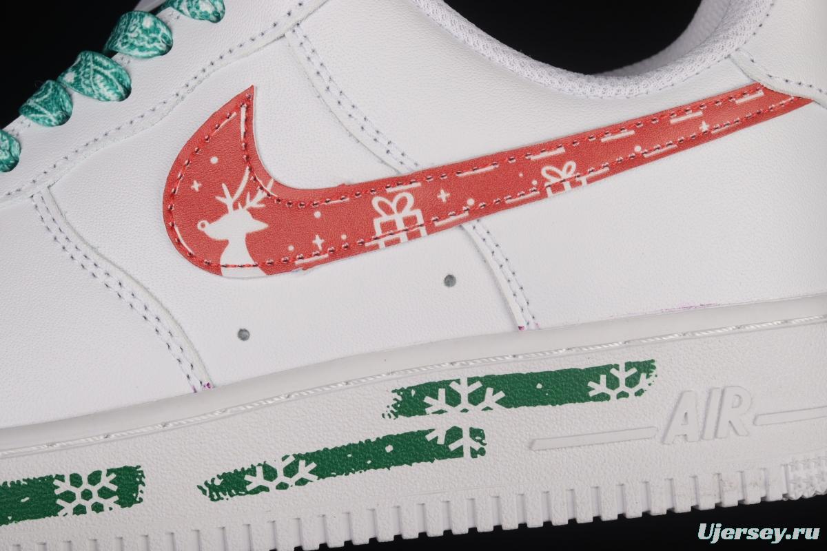 NIKE Air Force 11607 Low Christmas themed low-top casual board shoes CW2288-111,