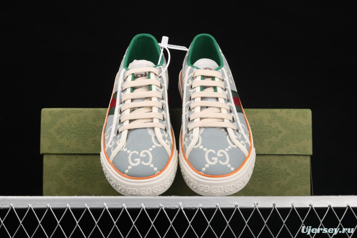 Gucci Tennis 1977 Print Sneaker canvas printed retro leisure sports board shoes