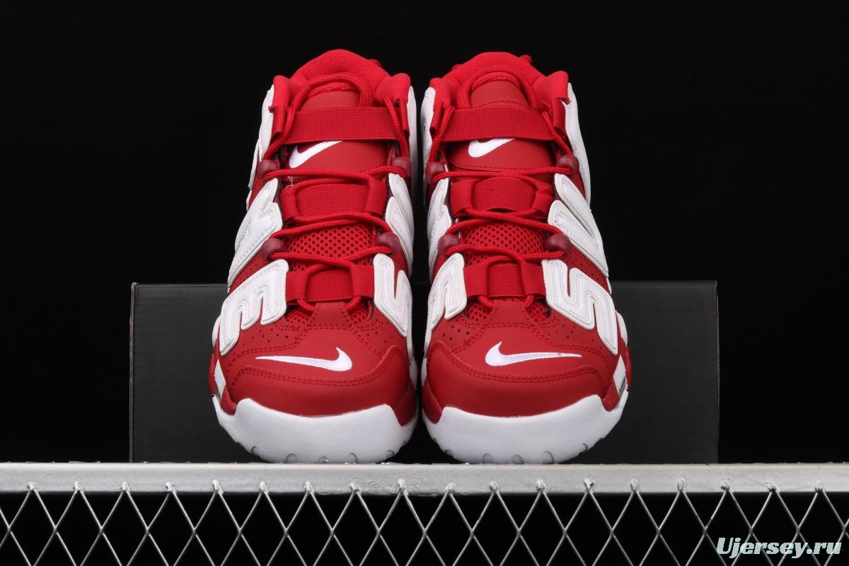 Supreme x NIKE Air More Uptempo co-signed AIR classic high street leisure sports basketball shoes 902290-600