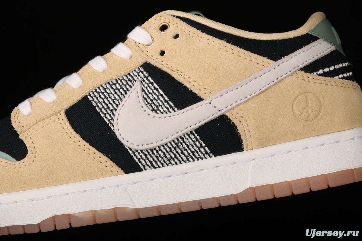 NIKE SB Low DUNK Rooted in Peace embroidery earth color limited low-top skateboard shoes DJ4671-294