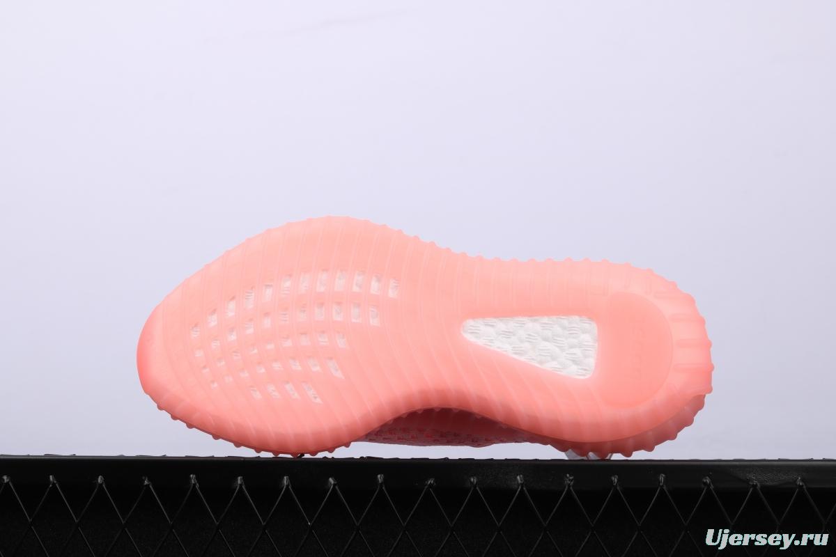 Adidas Yeezy 350 Boost V2 EG7498 Darth Coconut 350 second generation pink hollowed-out silk color matching