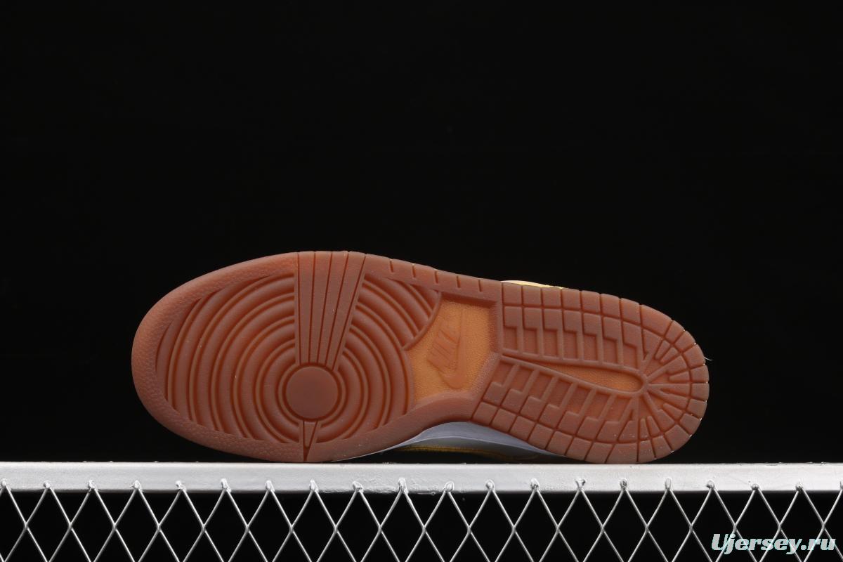 NIKE SB DUNK Low dunk series lemon yellow color matching low-side leisure sports skateboard shoes DJ6902-700