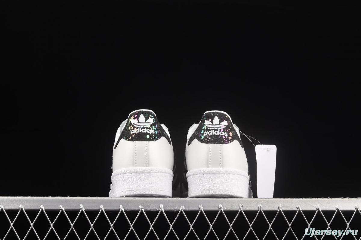 Adidas Originals Superstar H04237 shell head child fun graffiti decoration leisure board shoes