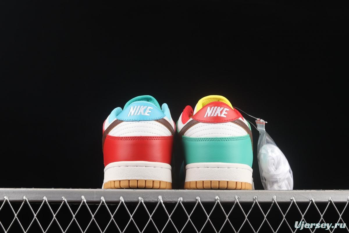 NIKE DUNK Low SE Free.99 asymmetrical mandarin duck SB buckle rebound fashion casual board shoes CZ2496-100