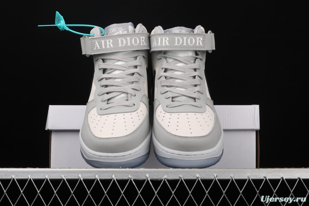 NIKE Air Force 1 MID overseas restricted Dior medium-top casual board shoes CT1266-700