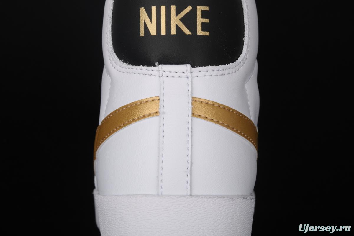 NIKE Blazer Mid Retro Trail Blazers Leather High-top Leisure Sports Board shoes AV9375-107