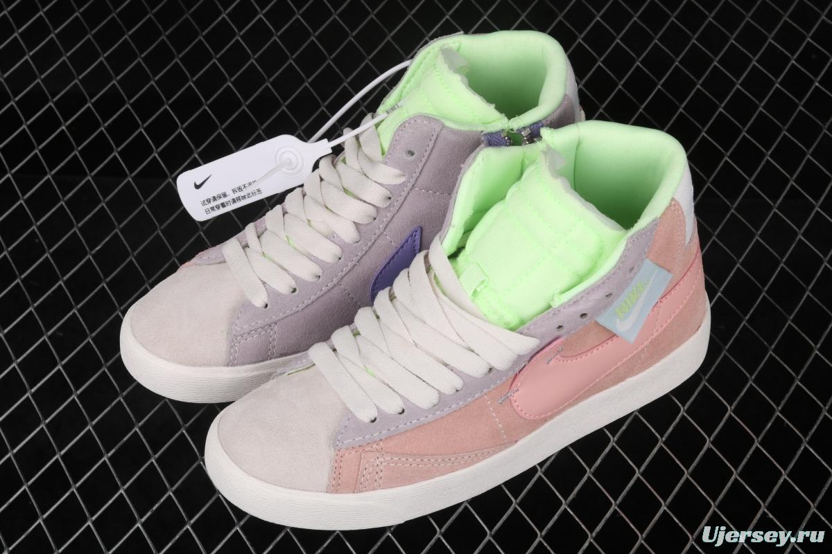 NIKE Blazer Mid Rebel trailblazer Macaron deconstructs casual board shoes CQ7786-661