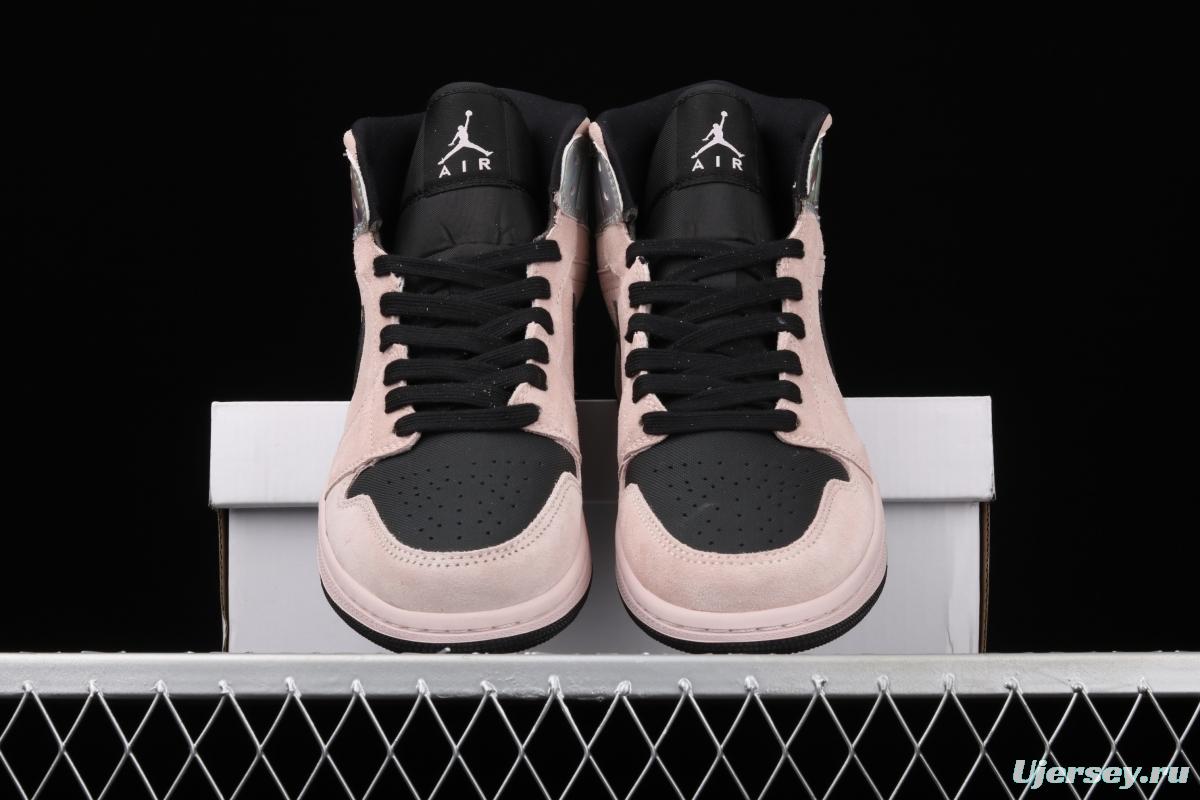 Air Jordan 1 Mid GS laser powder Zhongbang basketball shoes BQ6472-602