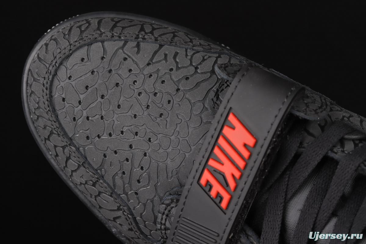 Jordan Legacy 312 black burst color matching Velcro three-in-one board shoes AV3922-006