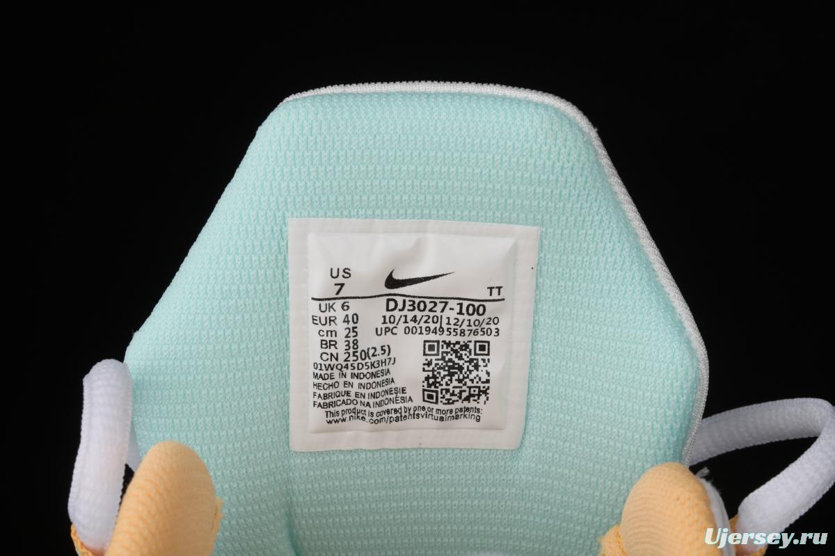 NIKE Air Max 270React new high frequency mesh hollowed-out half-palm air cushion running shoes DJ3027-100