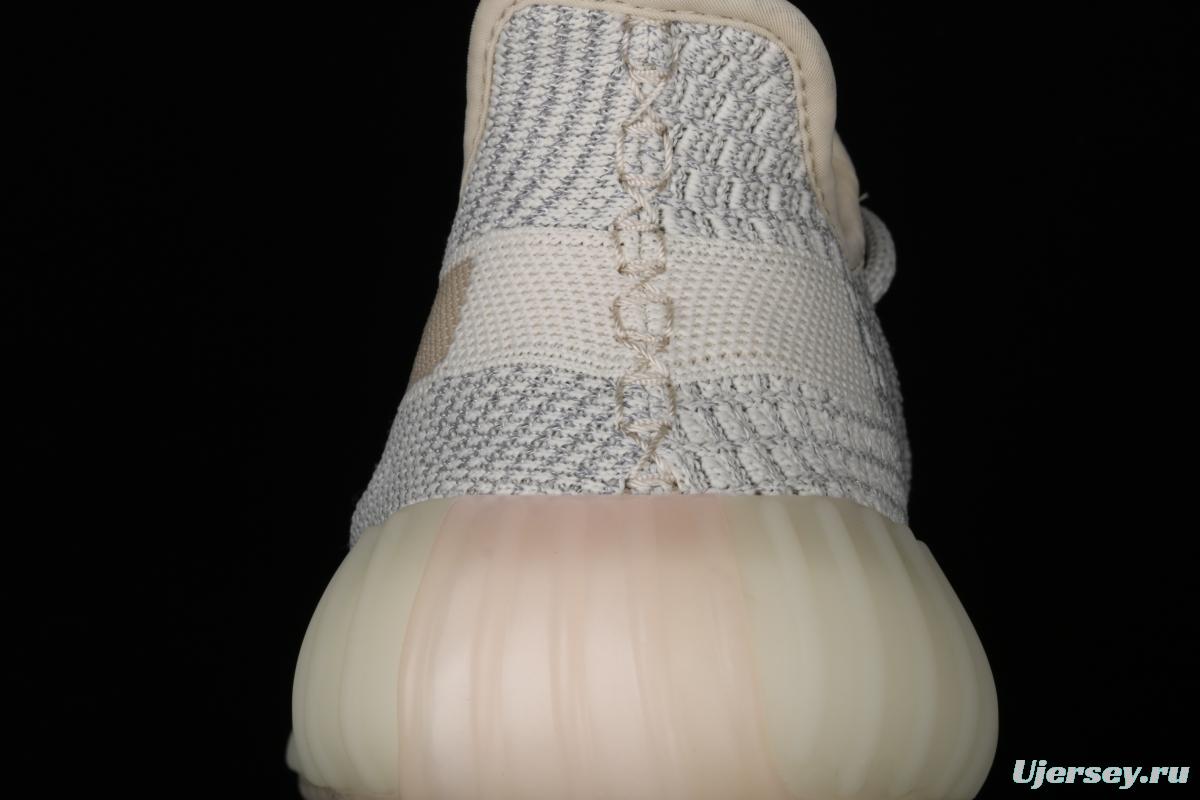 Adidas Yeezy 350 Boost V2 FV3254 Darth Coconut 350 second generation beard white hollowed-out star color