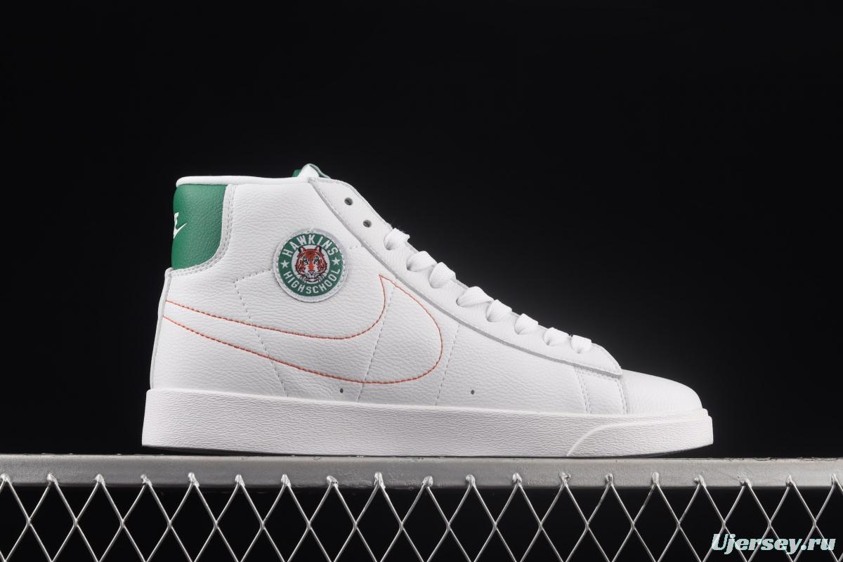 Stranger Things x NIKE Blazer Mid QS HH Trail Blazers high-top leisure sports board shoes CJ6101-100