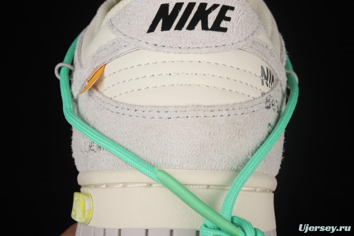 OFF-White x NIKE DUNK Low OW SB buckle rebound fashion casual board shoes DJ0950-106