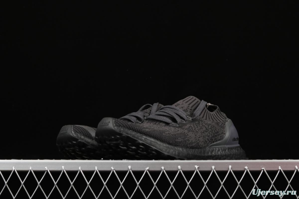 Adidas Ultra Boost Uncaged LTD Triple Black BA7996 socks and shoes