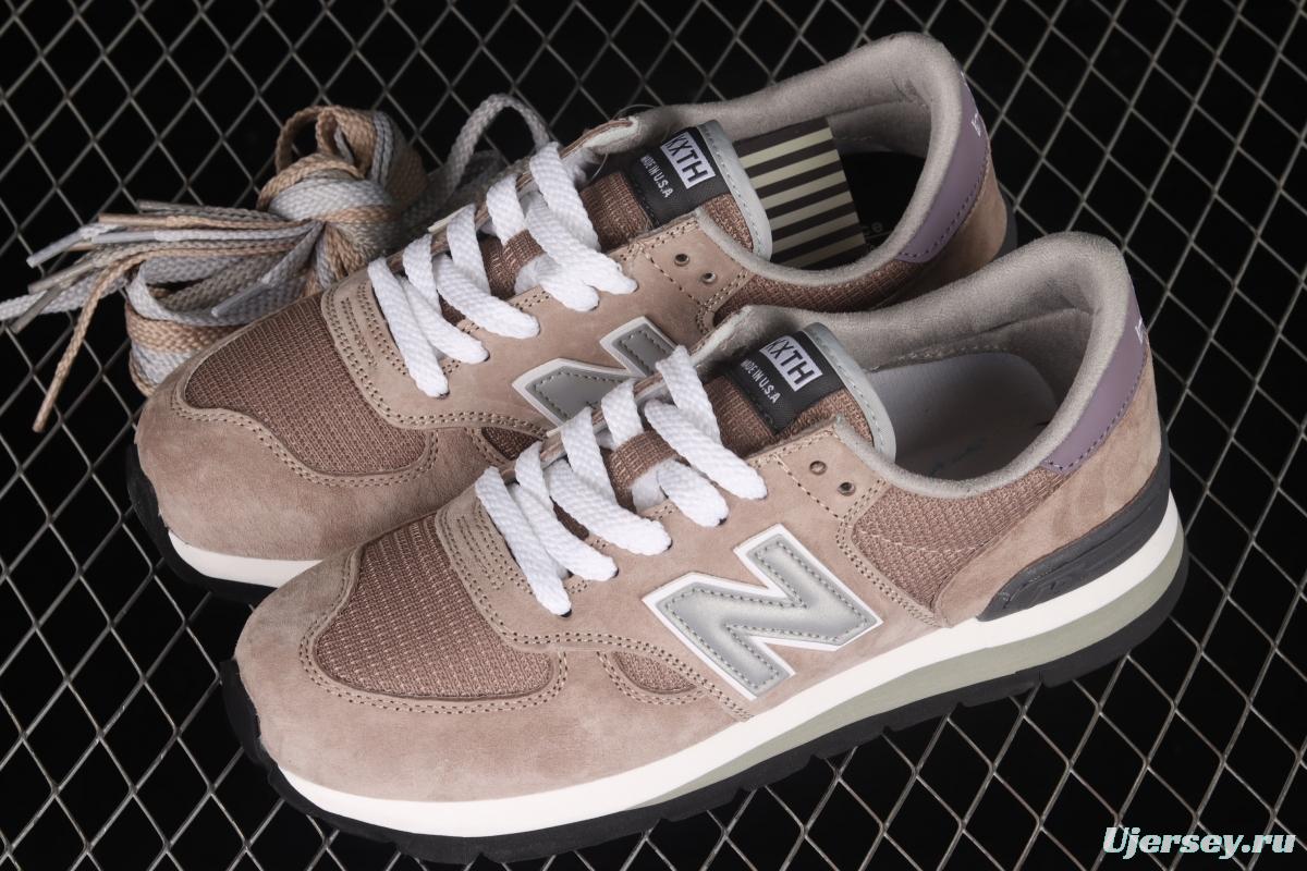 Kxth x New Balance New Bailun 990 Series Joint style retro Leisure running shoes M990KT1