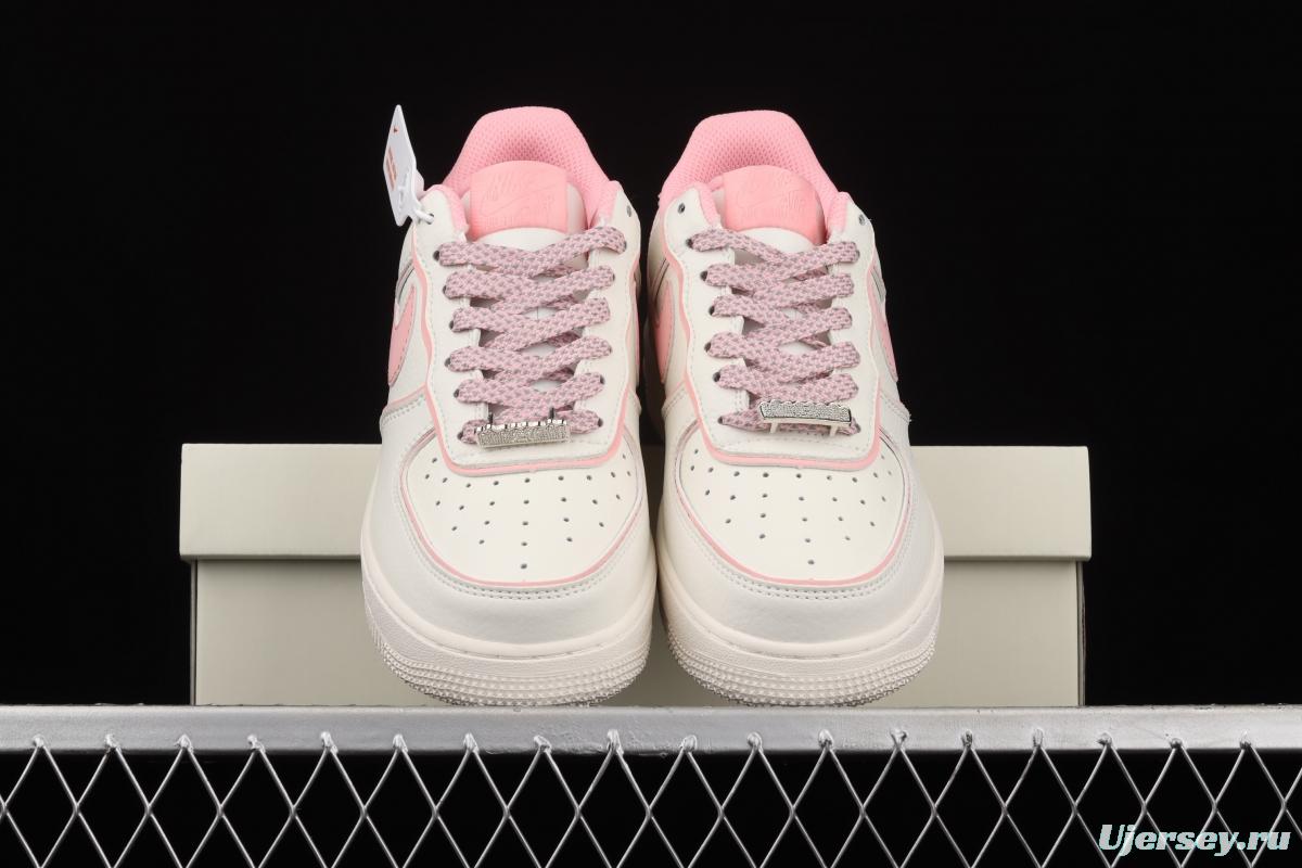 NIKE Air Force 11607 Low rice powder dazzling color daredevil low upper board shoes UH8958-033