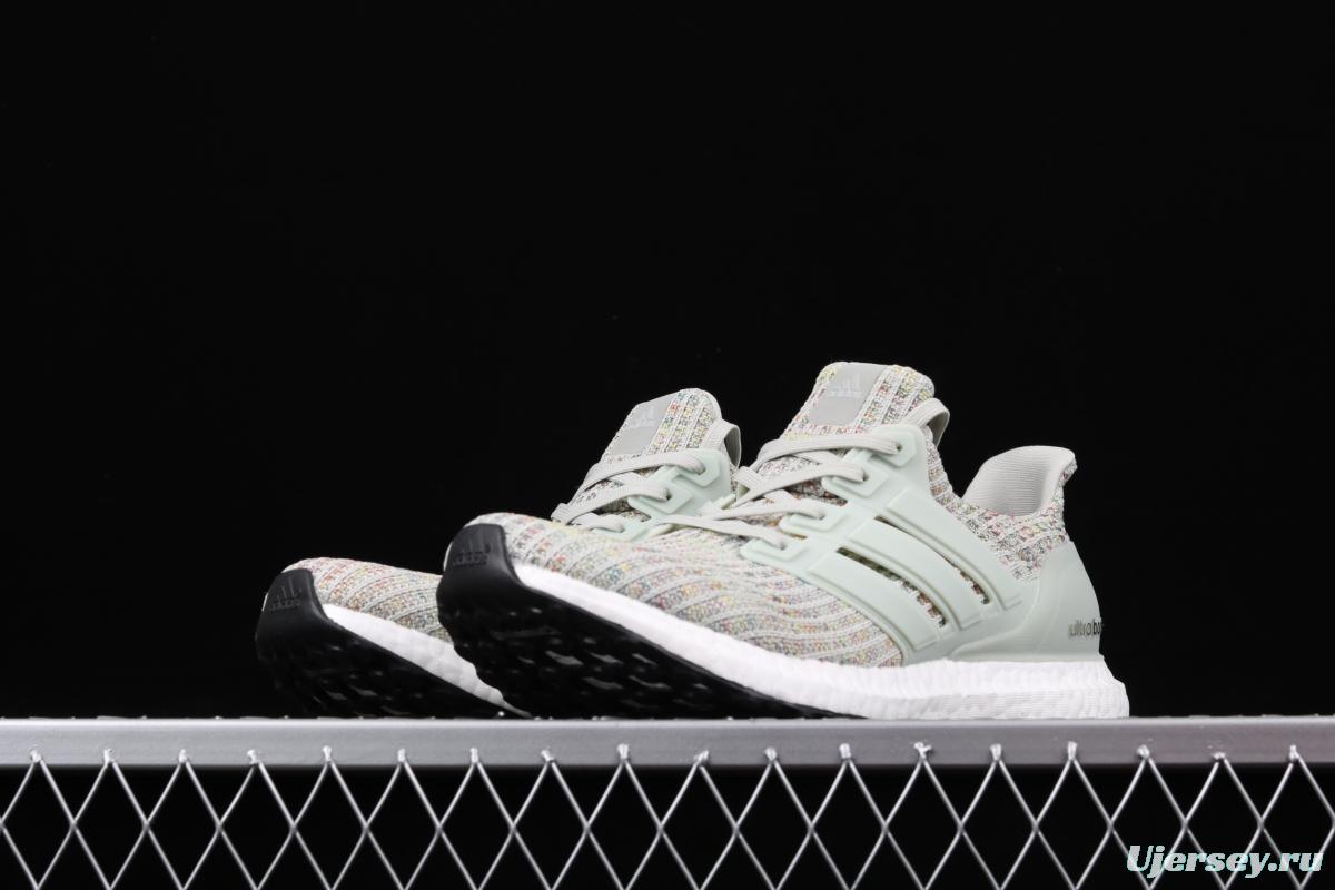 Adidas Ultra Boost 4.0 Grey Multicolor CM8109 Das fourth generation knitted striped mint gray UB