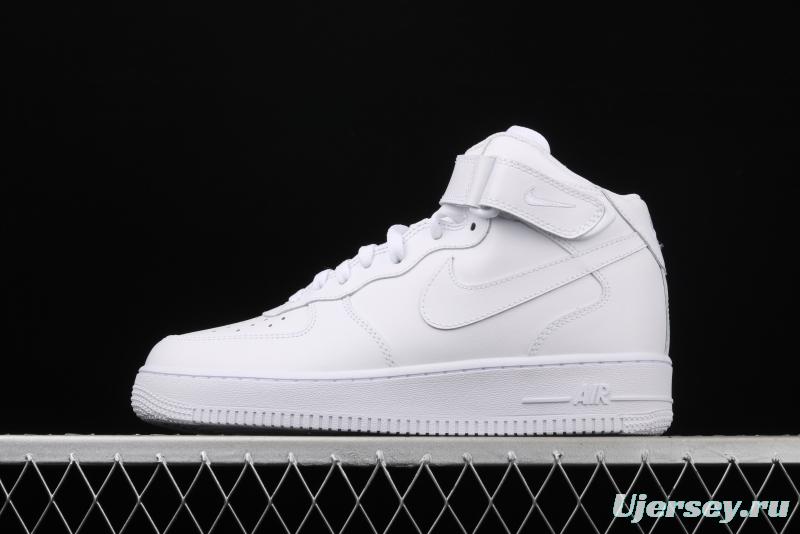 NIKE Air Force 1 Mid'07 Air Force all-white mid-top casual board shoes 315123-111,