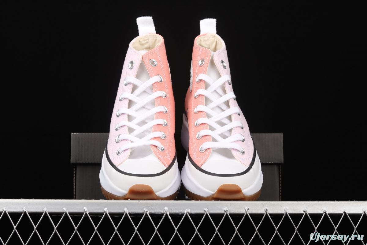 Converse Run Star Hike tricolor stitched thick-soled shoes canvas shoes 17098C