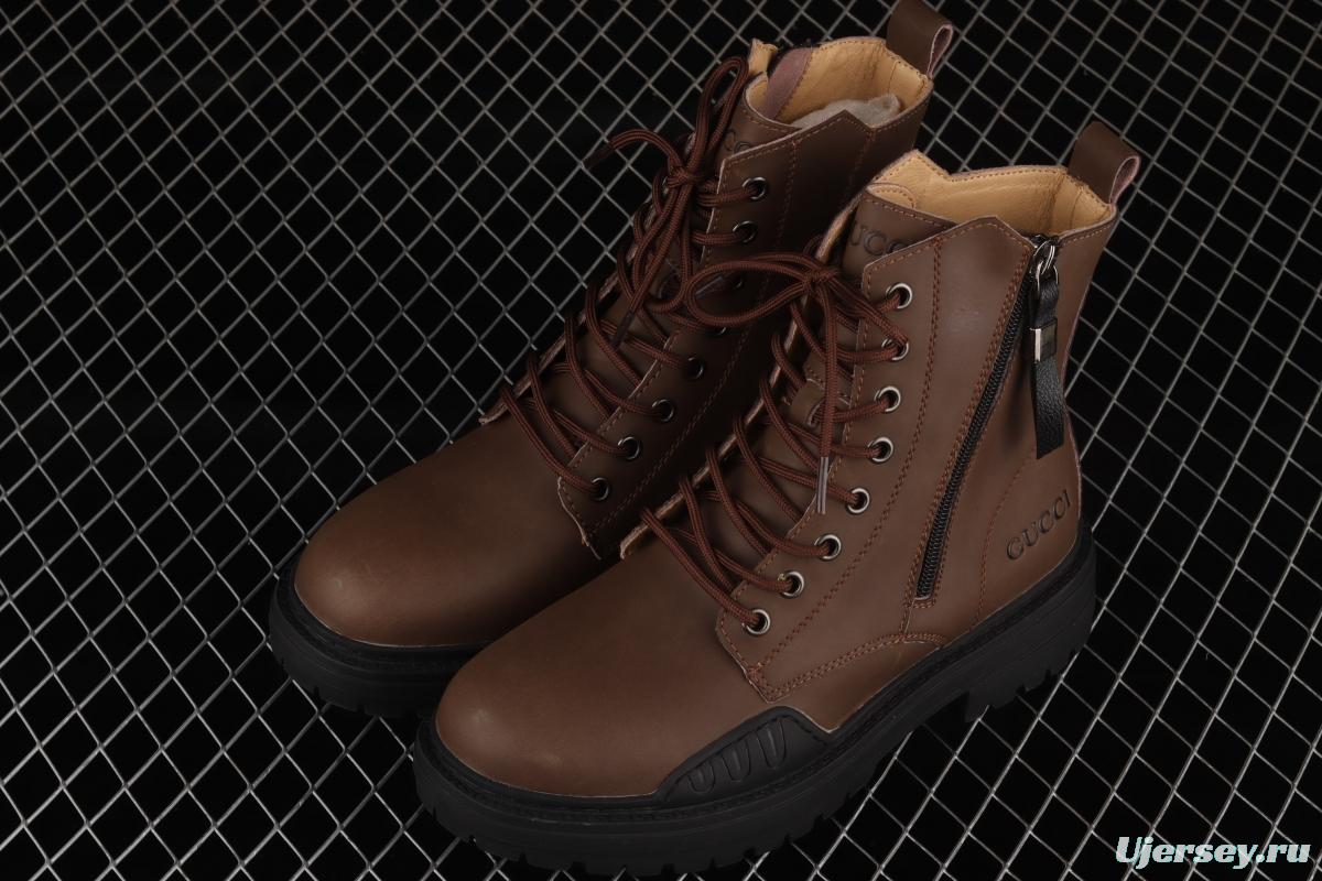 Gucci Screener GG High-Top Sneaker Gucci retro college style leisure Martin boots 02JPO605533