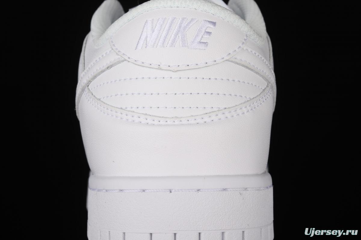 NIKE SB DUNK Low Prm pure white color SB buckle rebound fashion leisure board shoes DD1503-109