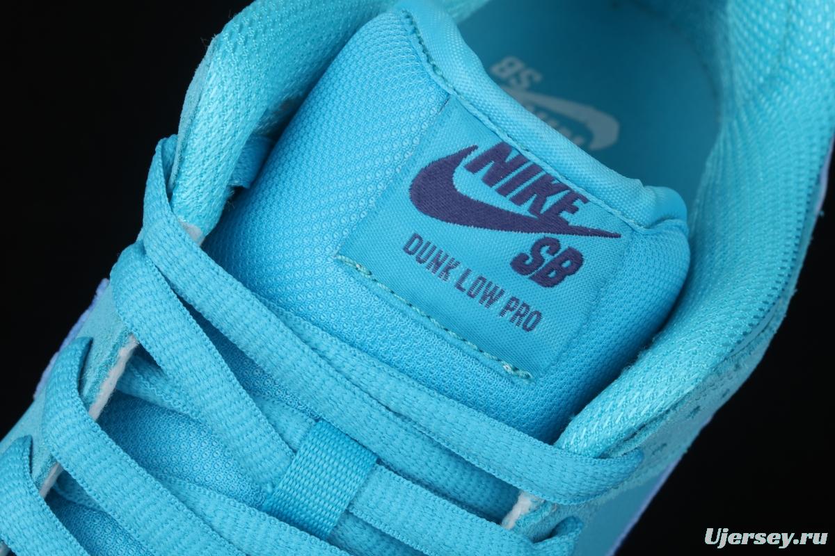 NIKE SB DUNK Low Pro sky blue wool-like low-top casual board shoes BQ6817-400