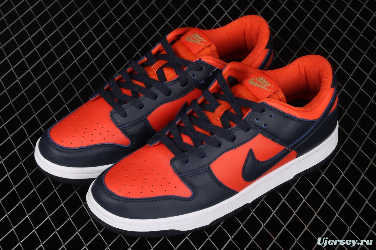 NIKE SB DUNK Low SP Fanta color matching head layer low side leisure sports board shoes CU1727-800