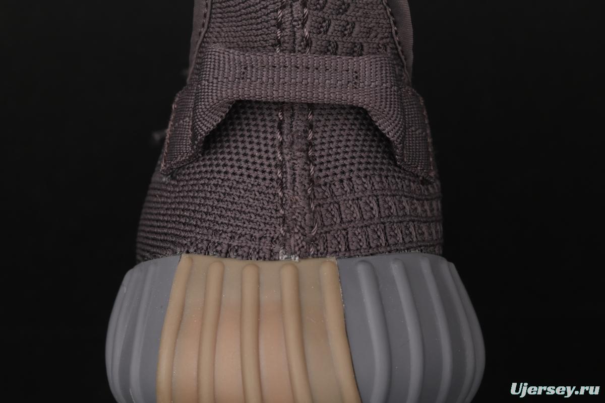 Adidas Yeezy Boost 350V2 Cinder FY2903 Darth Coconut 350 second generation hollowed-out side transparent black angel color BASF Boost original