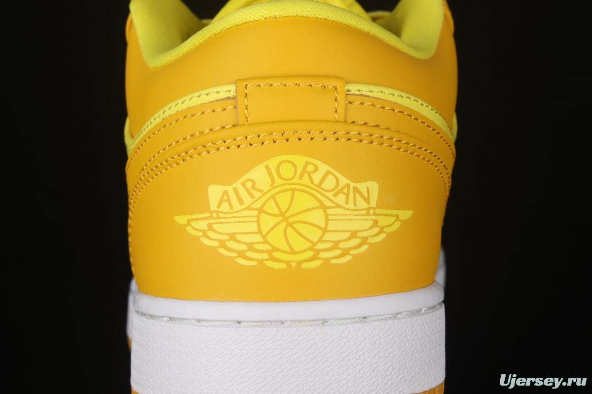 Air Jordan 1 Low lemon yellow low side culture leisure sports shoes DN6998-700