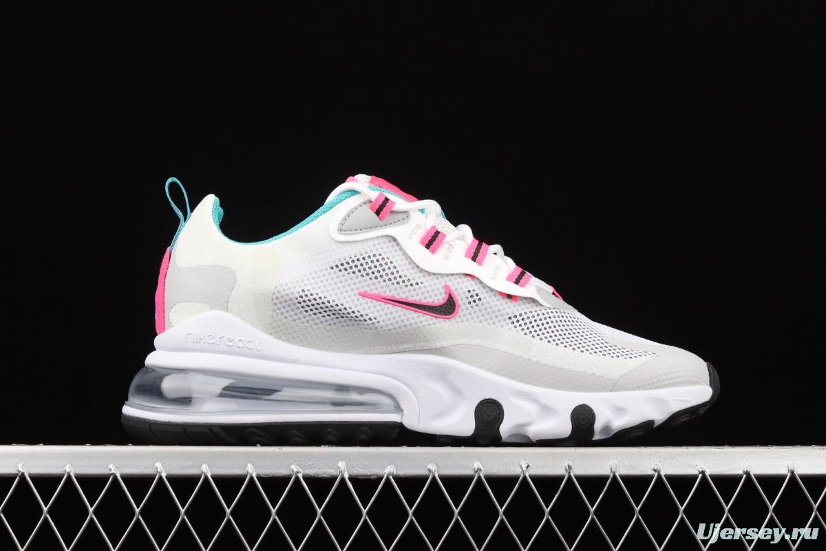 NIKE Air Max 270React new high-frequency mesh hollowing out function half-palm air cushion running shoes CZ1612-100