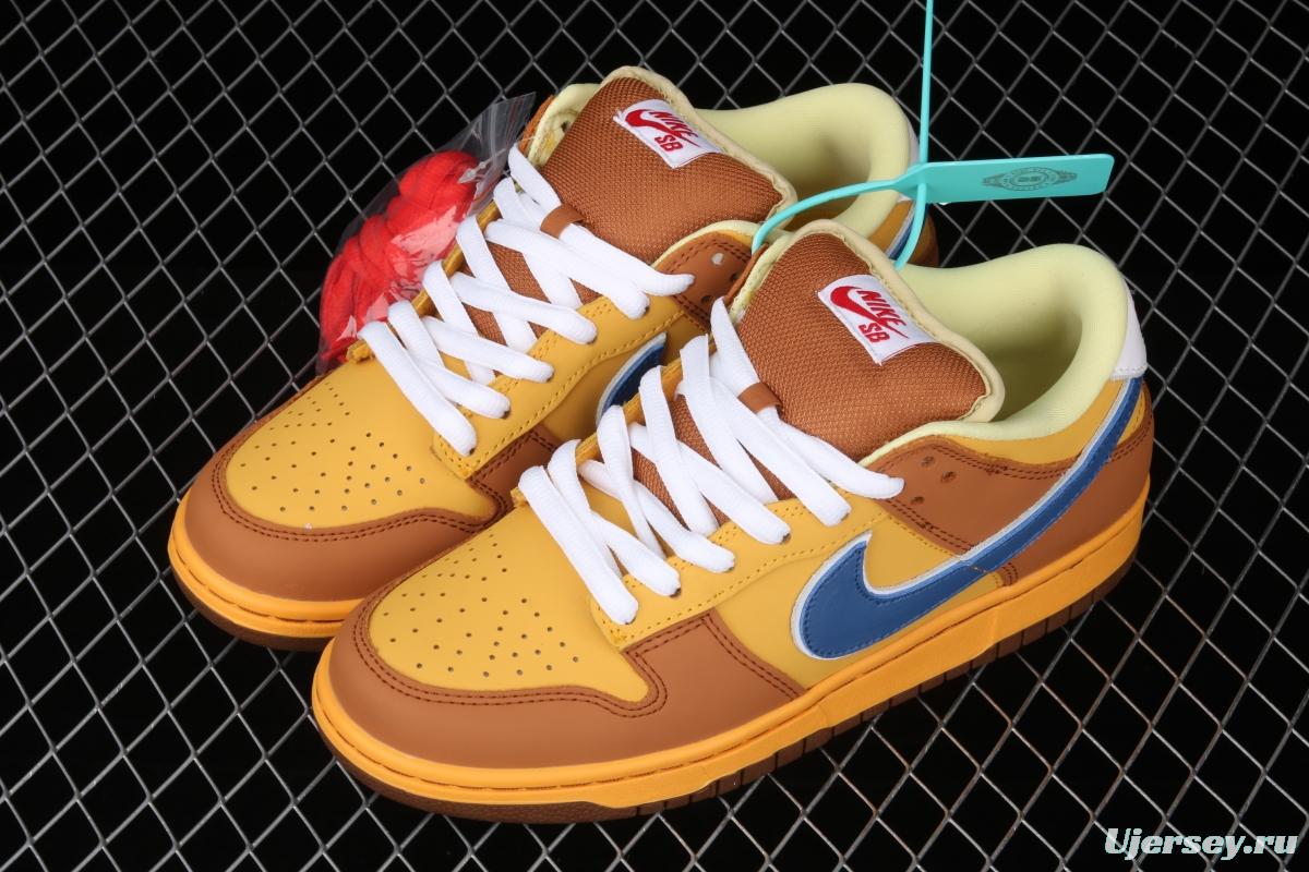 Nike DUNK Low Newcastle Brown Ale TS with the same yellow beer super-limited color matching Newscale low-top skateboard shoes 313170-741